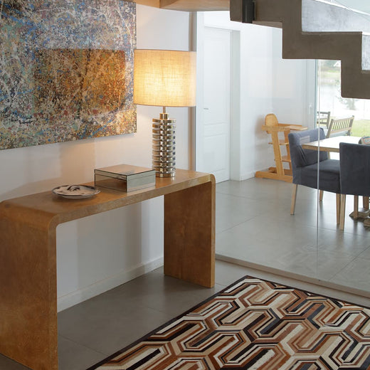 Missoni – Abstract Patterned Bedroom Cowhide Rug
