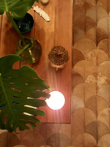 Natural cow skin area rug handcrafted in Patagonia