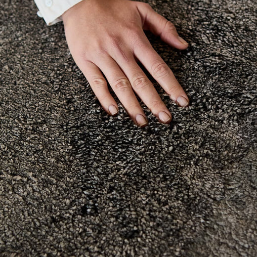 Plain Stacked Lambskin Rug