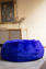 SHEARLING POUF - French Blue