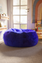 SHEARLING POUF - French Blue