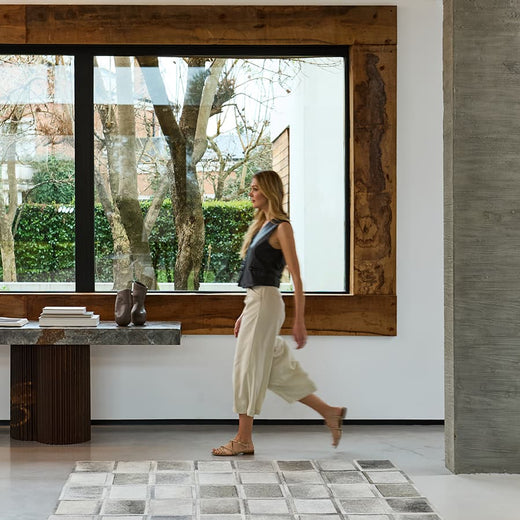 Windows Hair on Hide Custom Rug