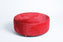 RED - Round Cowhide Ottoman