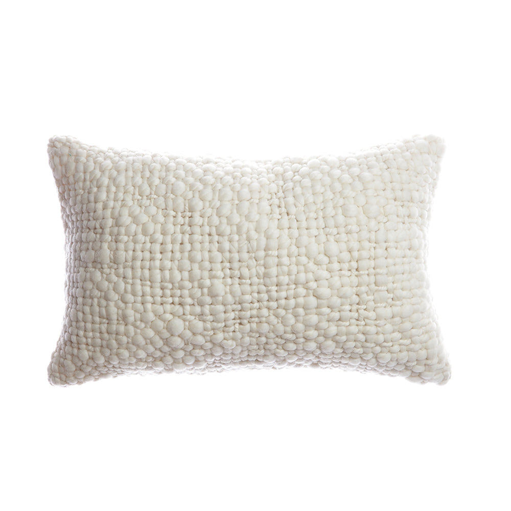 Alma Chunky Wool Lumbar Pillow