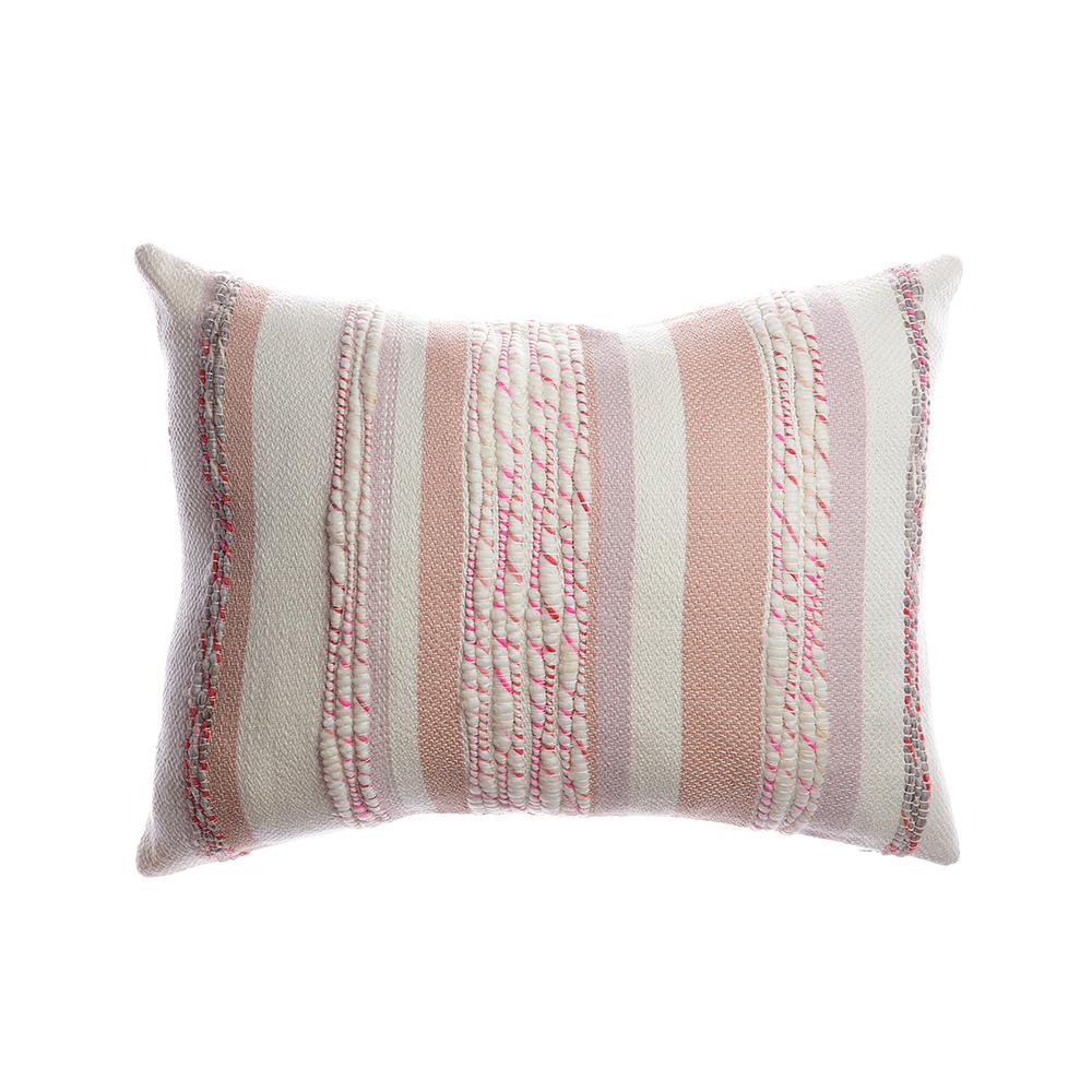 Anette Lumbar Wool Pillow - Pinky