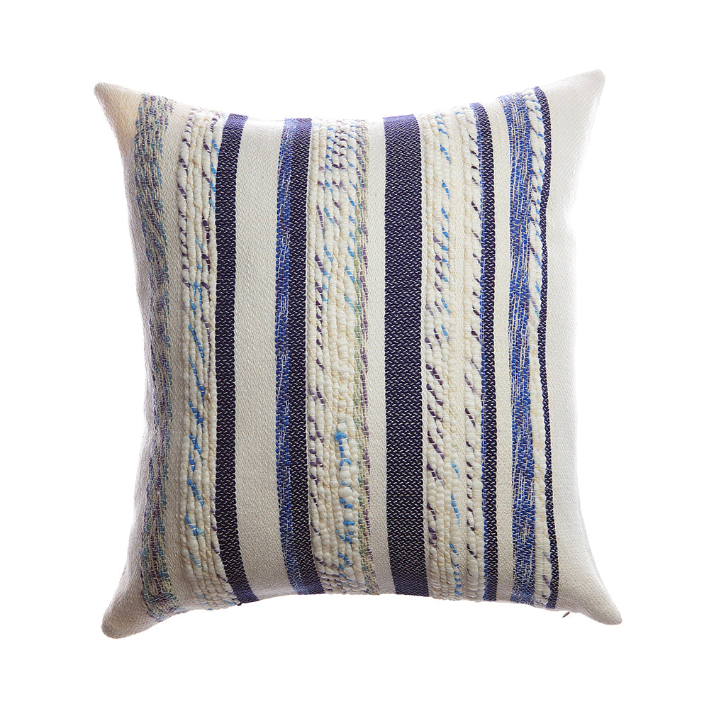 Anette Lumbar Wool Pillow - Blue