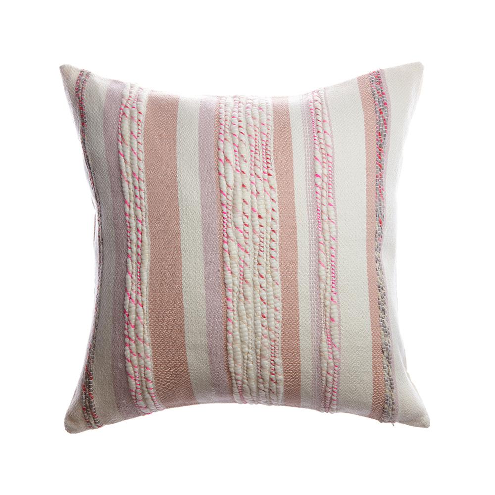 Anette Square Wool Pillow - Pinky