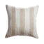 Beige & Ivory Striped Silk Square Pillow