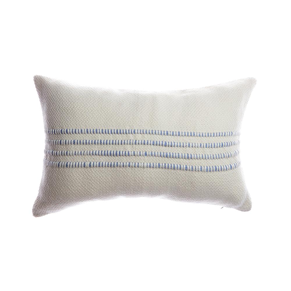 Blue Striped Square Pillow