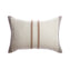 Border Brown Stripes Lumbar Pillow