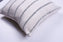 Black Multi Striped Lumbar Pillow