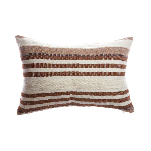 Brownie Horizontal Stripes Lumbar Pillow