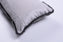 Shearling Charcoal Metallic Leather Lumbar Pillow