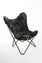 THICK STRIPES CHARCOAL MELANGE - Shearling Butterfly Chair
