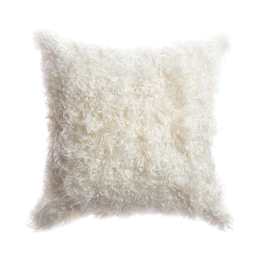 Natural Goat Skin Square Pillow