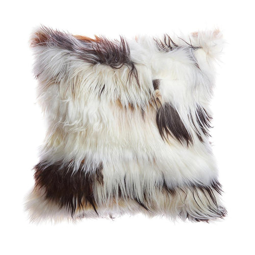 Mixed Natural Goat Skin Pillow