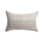 Grey Striped Square Pillow