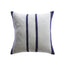 Indigo Stripes Raw Silk Square Pillow