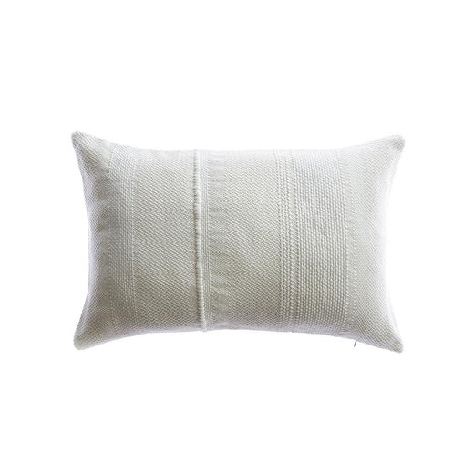 Ivory Chic Woven Lumbar Pillow