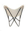 THICK STRIPES LIGHT GREY - Shearling Butterfly Chair