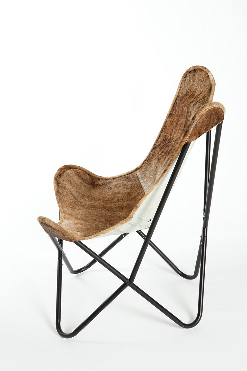MARPLE - Hair on Hide Butterfly Chair