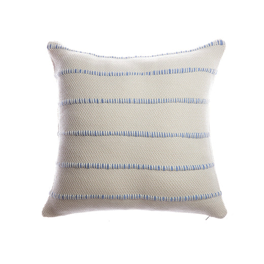Blue Multi Striped Square Pillow