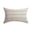 Grey Multi Striped Lumbar Pillow