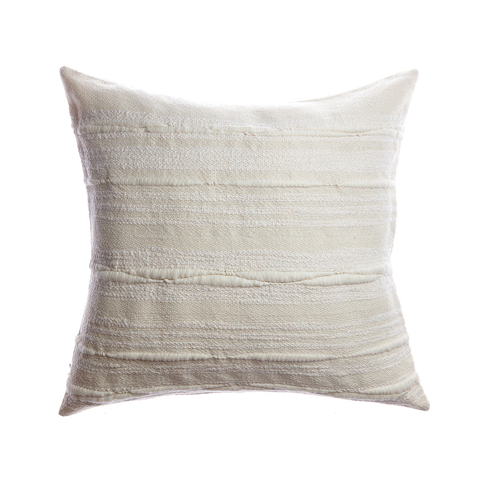 Natural Striped Touch Square Pillow