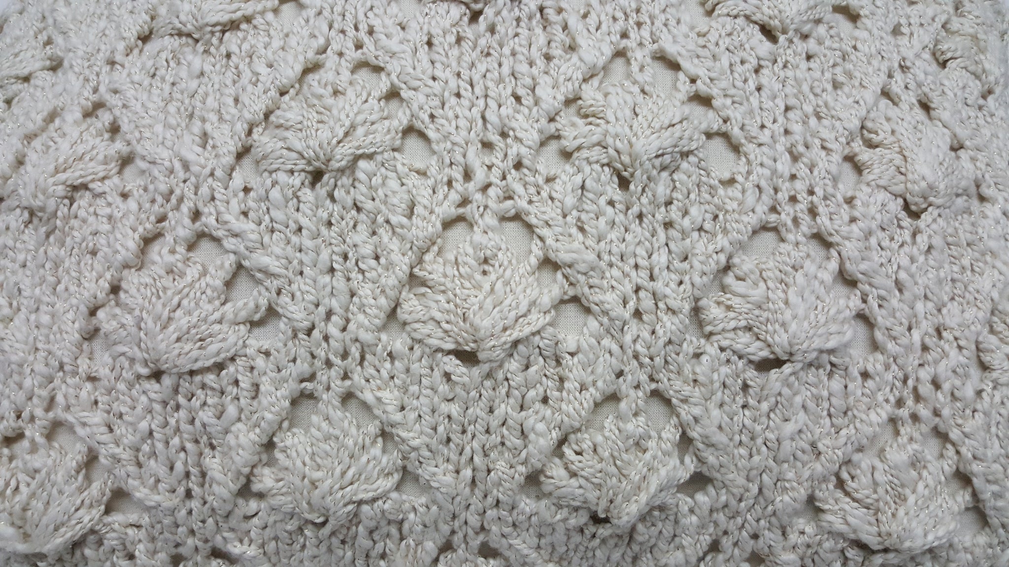 Palms Crochet Cotton Pillow