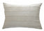 Ivory Striped Raw Silk Square Pillow