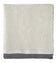 Grey Raw Silk Throw Blanket