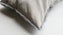 Rabbit Skin Small Lumbar Pillow - Light Grey