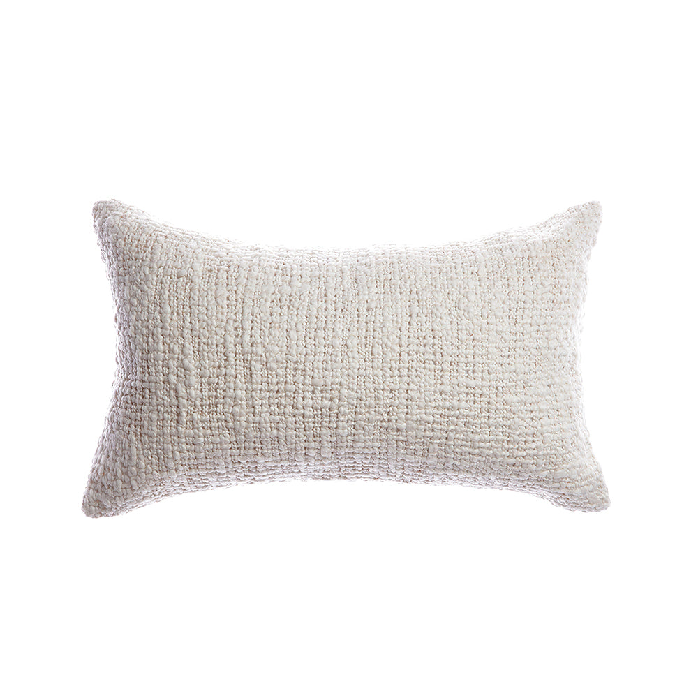 Rustic Cotton Lumbar Pillow