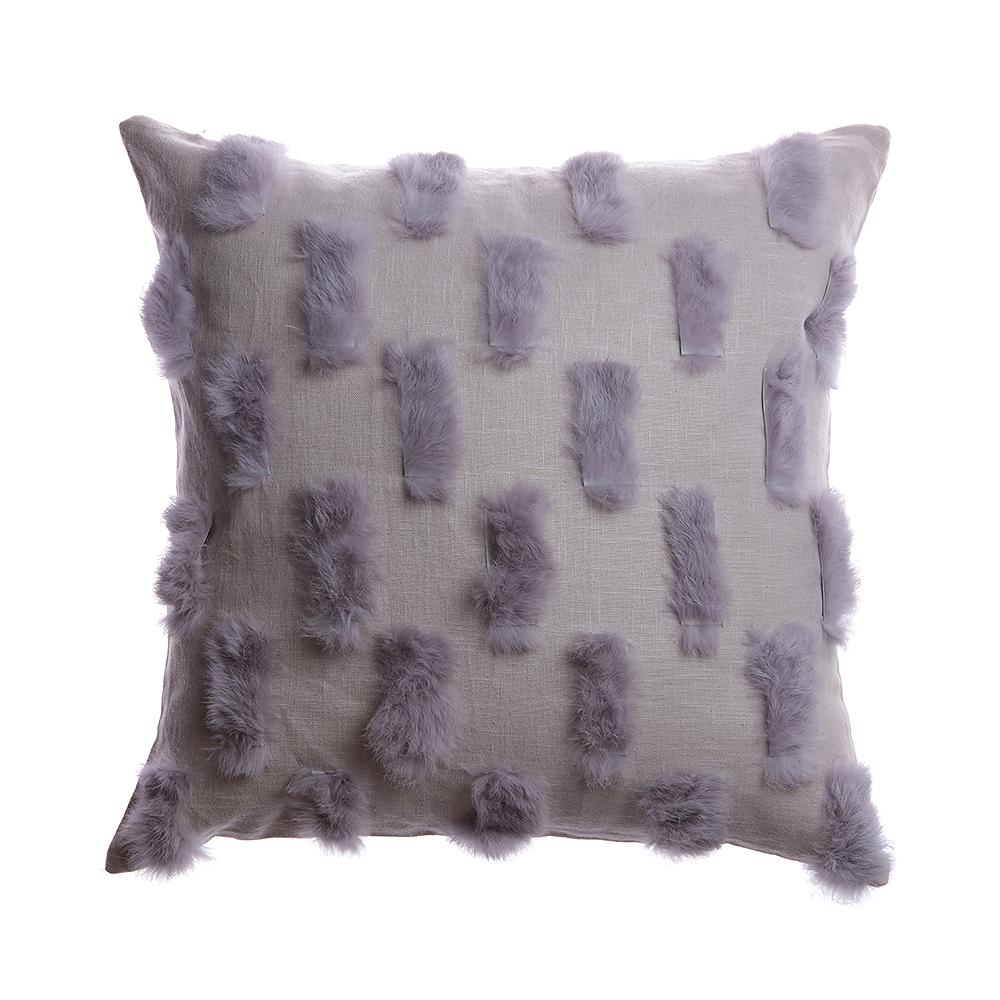 Salpicon Grey Rabbit Square Pillow