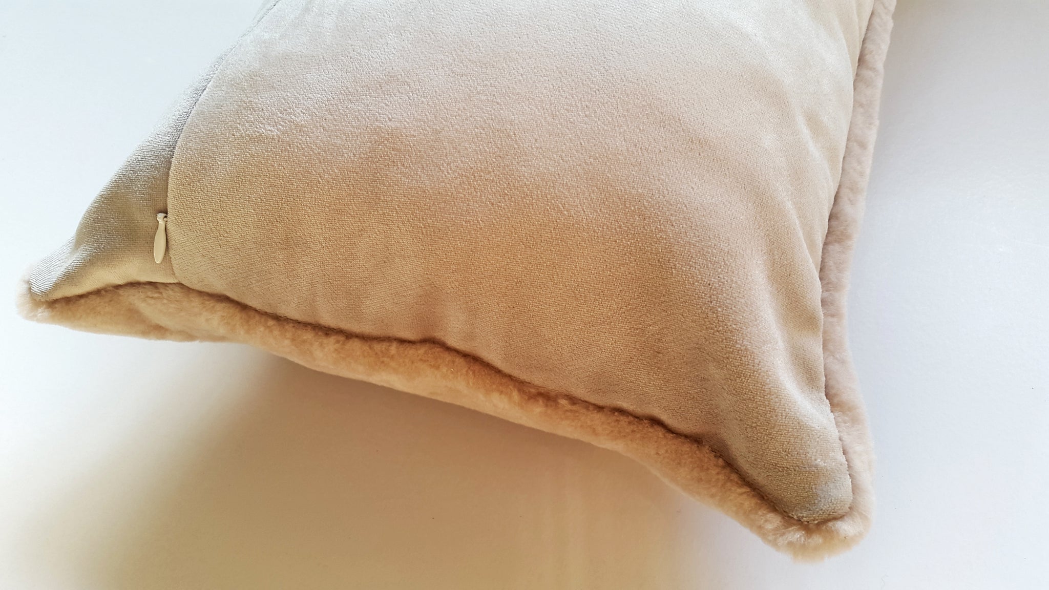 Shearling Vintage Pink Lumbar Pillow