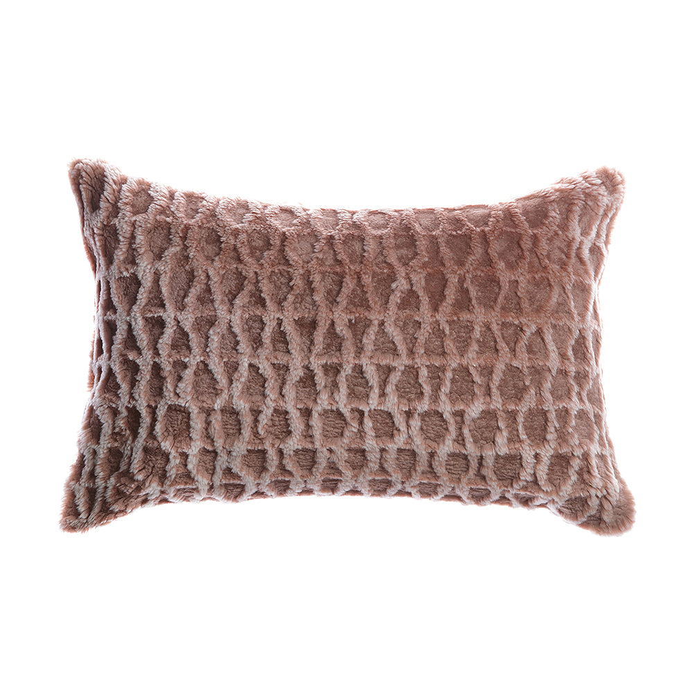 Shearling Amanda Grey Melange Lumbar Pillow