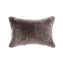 Shearling Charcoal Melange Lumbar Pillow