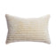 Shearling Stripes Ivory Lumbar Pillow