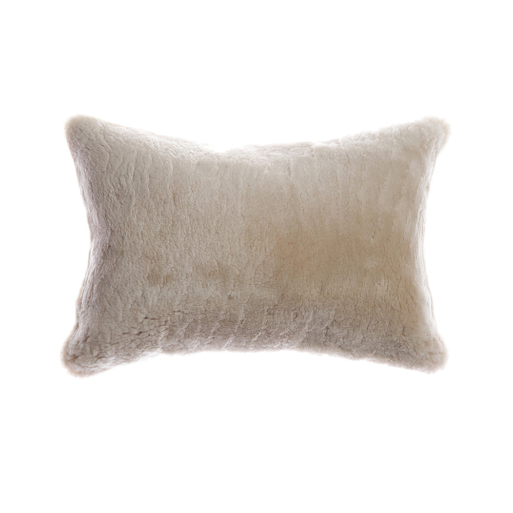Shearling Sand Lumbar Pillow