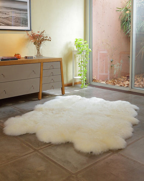 Sheepskin Runner Fur Rug - White - Premium Patagonian Longwool Rug –  Homelosophy