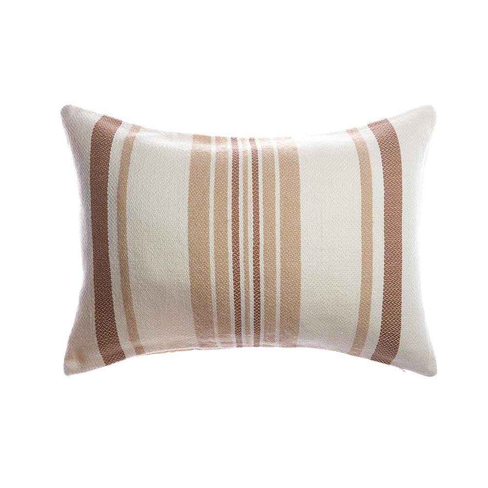 Sussie Lumbar Wool Pillow - Brownie