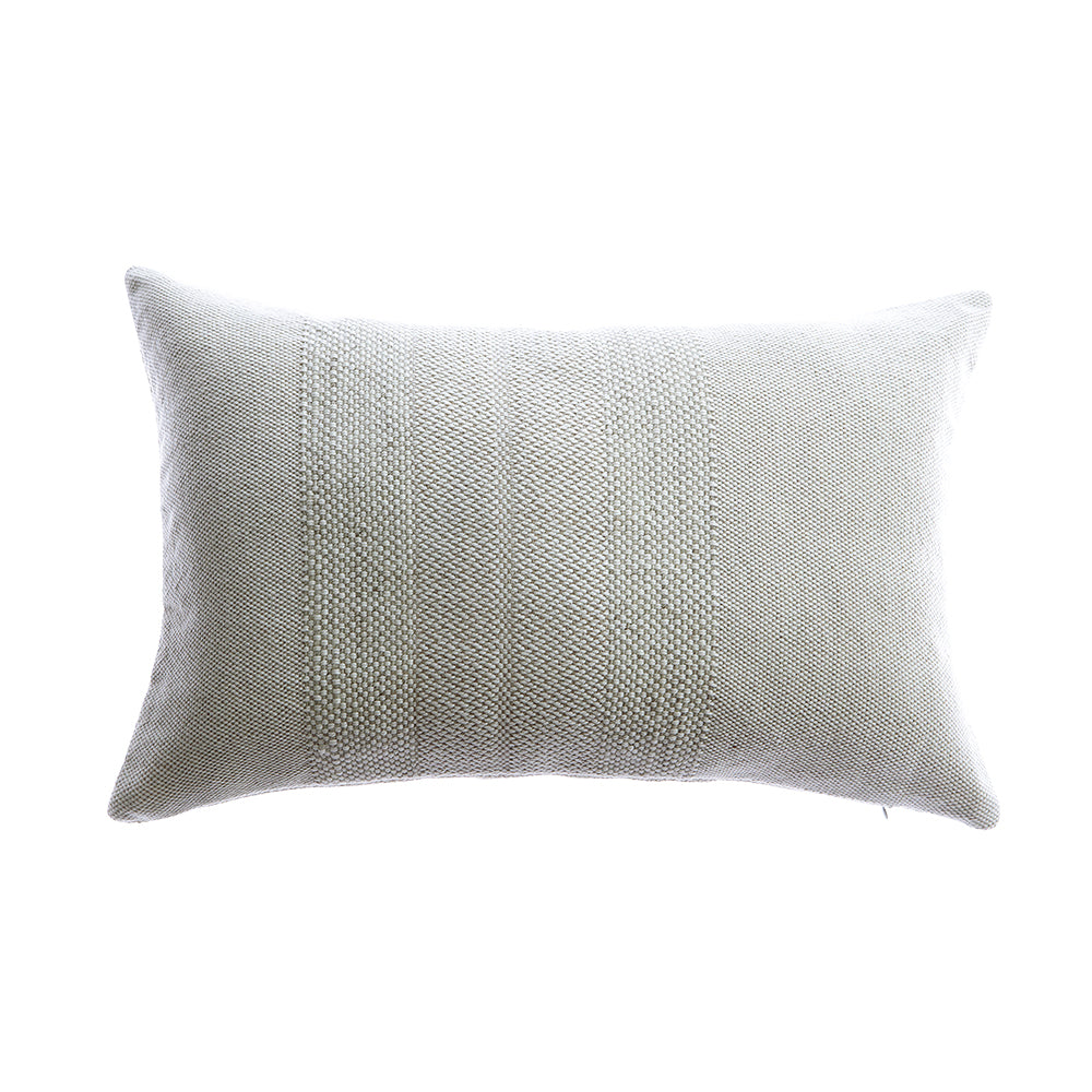 Tom Grey Woven Lumbar Pillow
