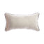 Trim Black Merino Lumbar Pillow