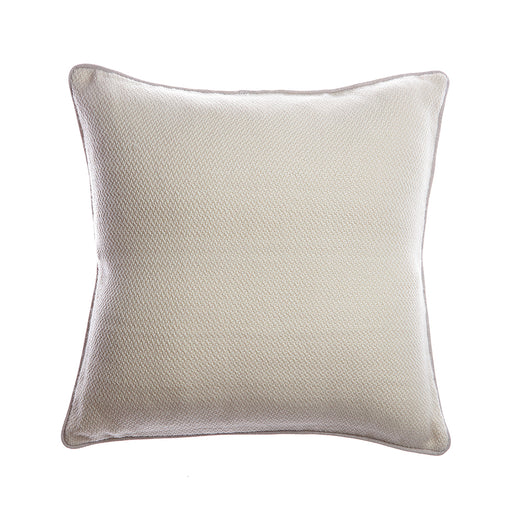 Trim Grey Merino  Square Pillow