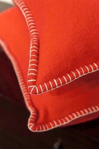 Red Stitched Pillow