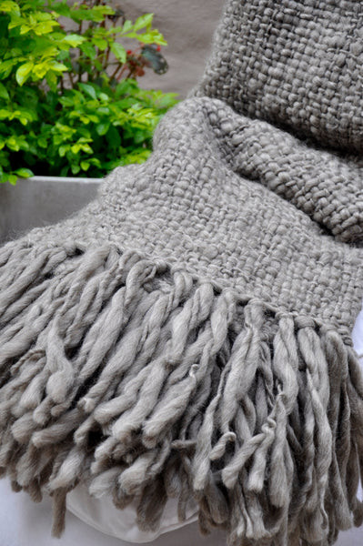 Grey knitted throws 2025