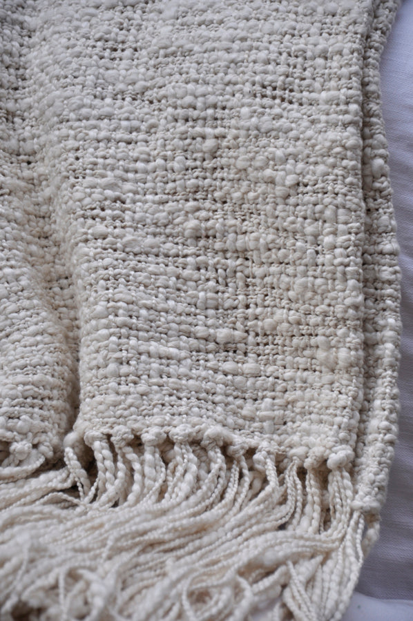 Rustic Cotton Textured Throw Blanket