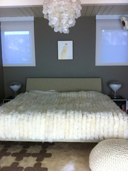 King size sheepskin blanket store