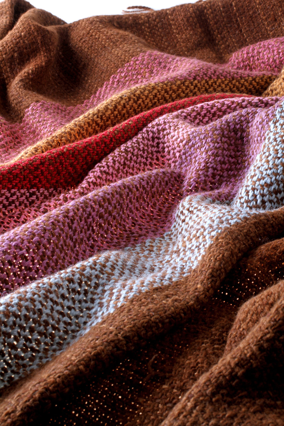 Multicolor Wool Throw Blanket