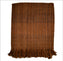 Brown Throw - Woven Wool Throw Blanket